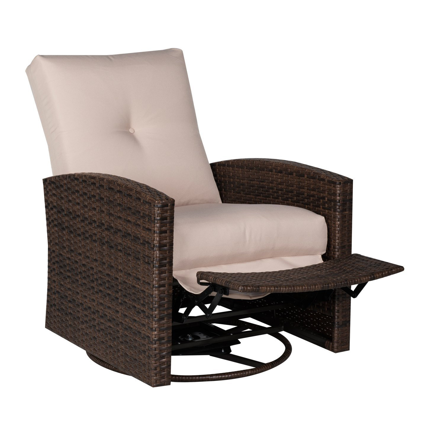 Outsunny Deluxe Swivel Patio Chair With Cushions Reviews Wayfair Outsunny Deluxe Swivel Patio Chair With