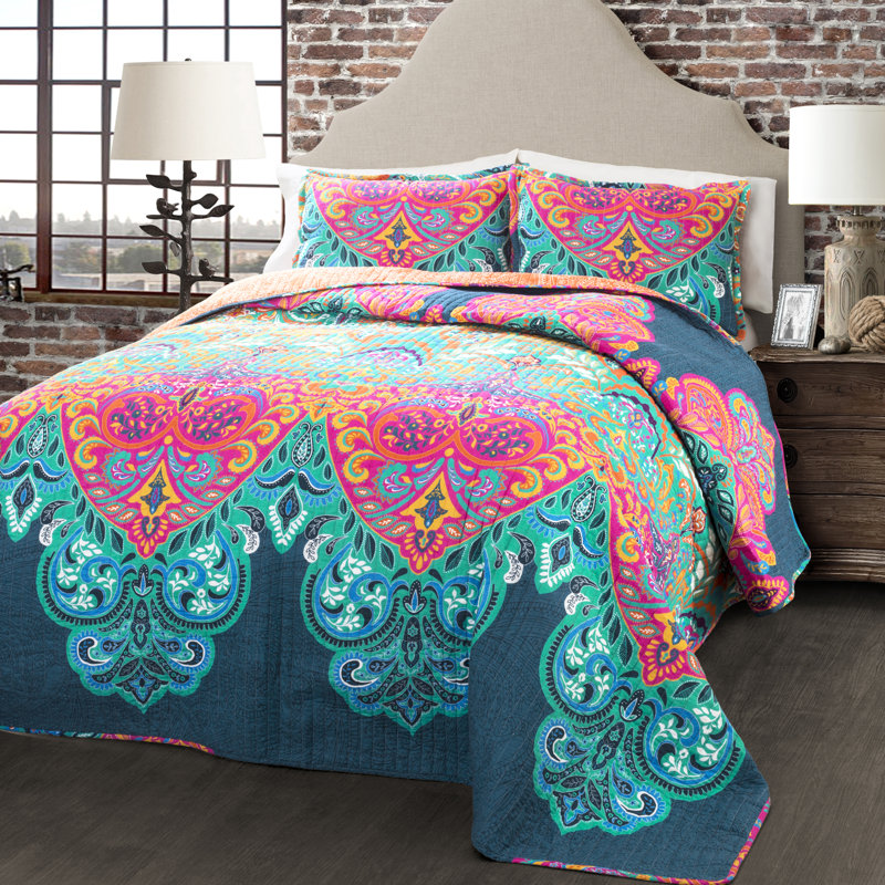 World Menagerie Galleria Reversible Quilt Set Reviews Wayfair