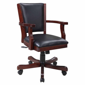 Kingston Poker Genuine Leather Upholstered Dining Chair (Set of 4)