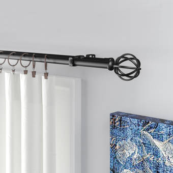 Canora Grey Allain Adjustable Curtain Double Rod Reviews Wayfair