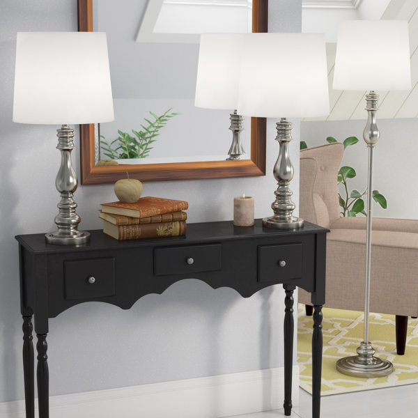 Girardeau 3 Piece Table and Floor Lamp Set by Three Posts