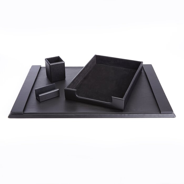 Royce Leather Luxury Desk Set Wayfair Ca