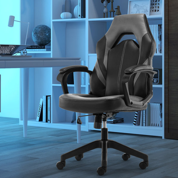 Adjustable Chrome Executive Office Chair Desk Computer Chair Children Study Seat 