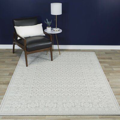 Beal Gray Rug Charlton Home® Rug Size: Rectangle 7'10