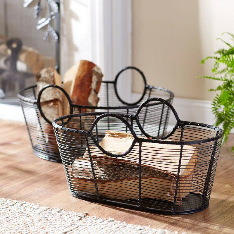 Birch Lane™ Derby Wrought Iron Basket & Reviews Wayfair