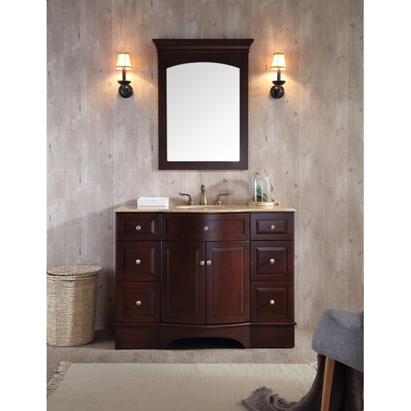 Dale 48 Single Bathroom Vanity Set with Mirror by dCOR design