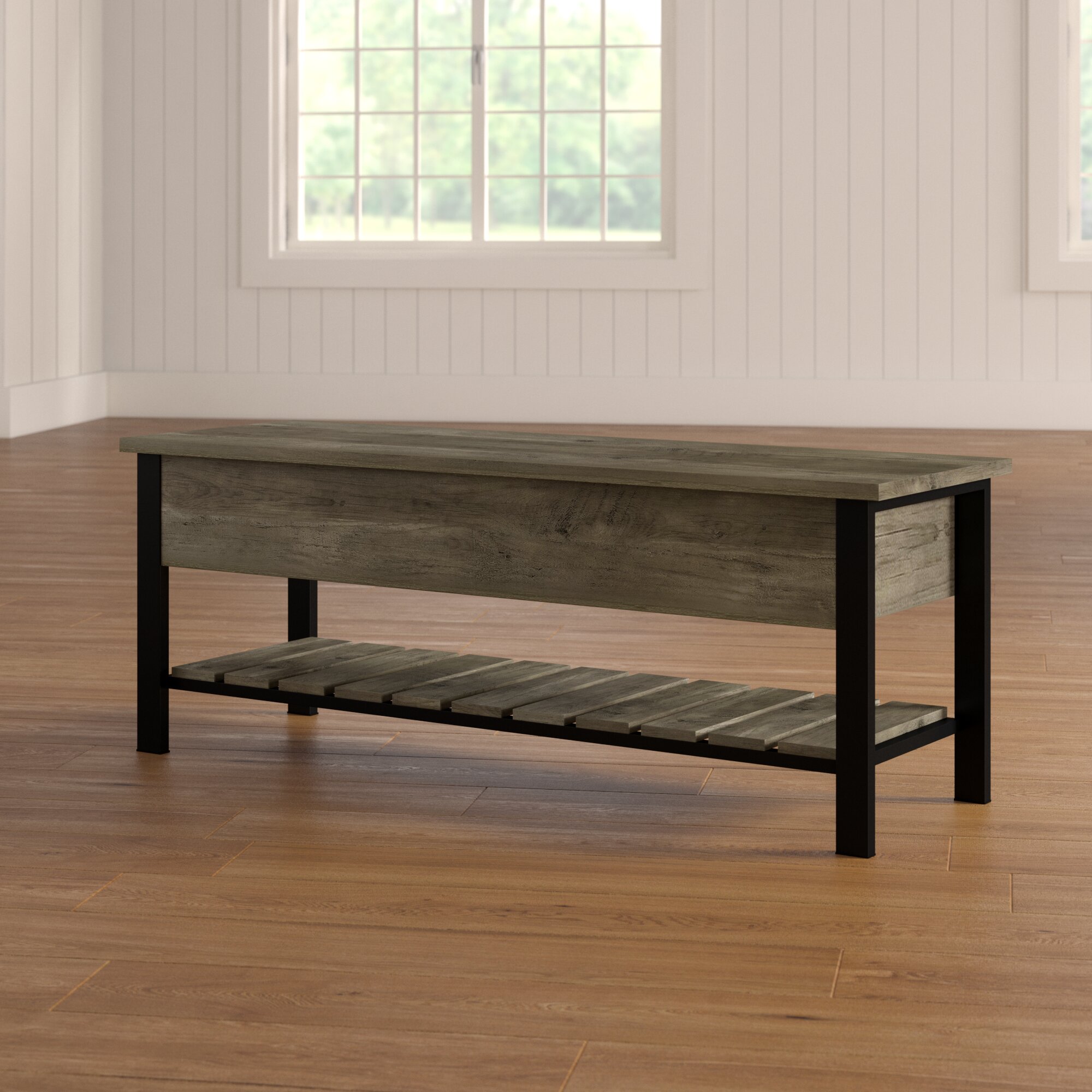 Entryway Grey Benches Wayfair