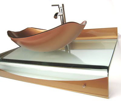 31 Single Floating Bathroom Vessel Vanity Set by Kokols