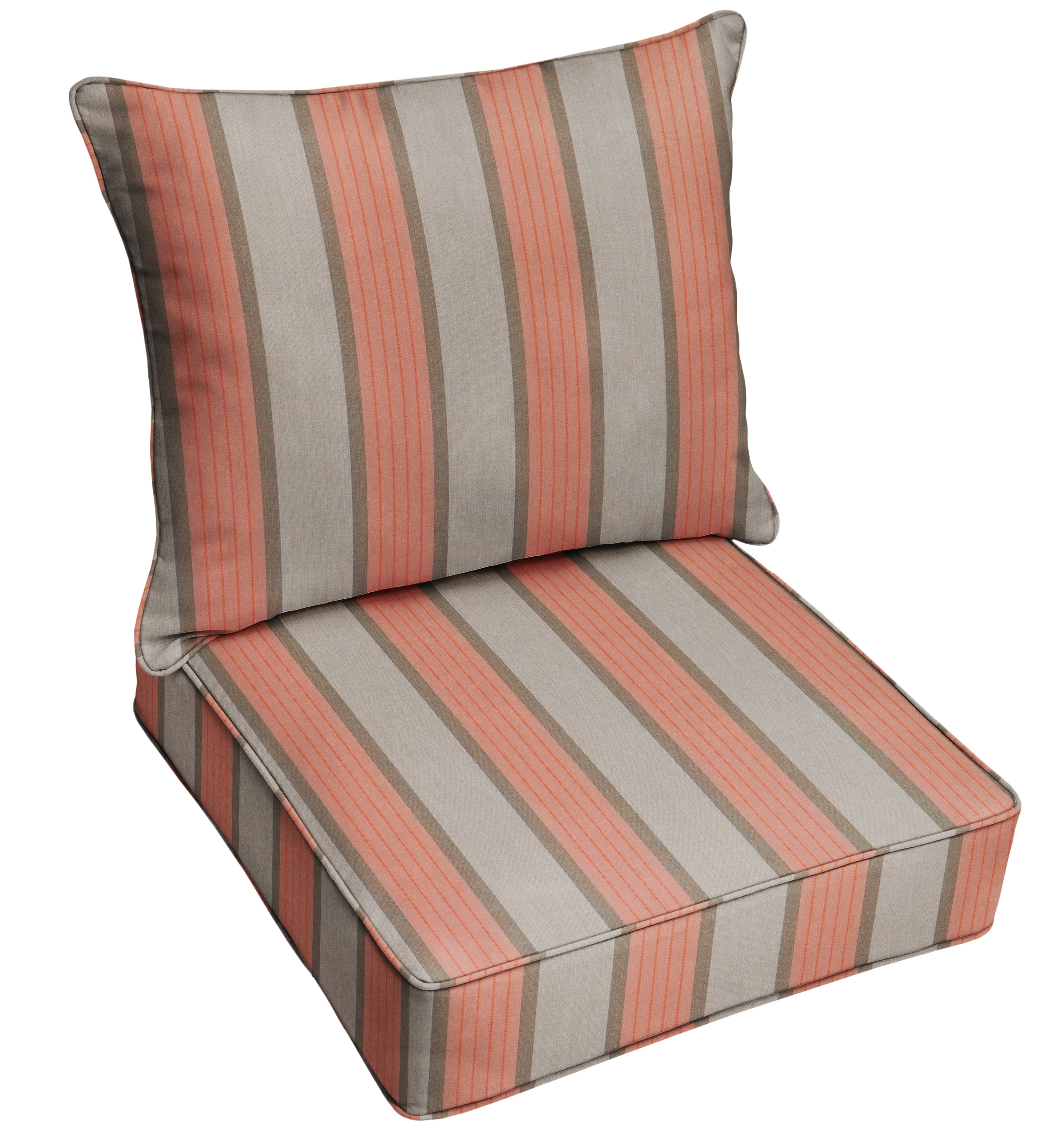 Mozaic Company 2 Piece Deep Seating Striped Indoor Outdoor Mozaic Company 2 Piece Deep Seating