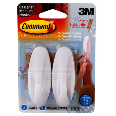 Medium Command Designer Hook (2 Count) 3M