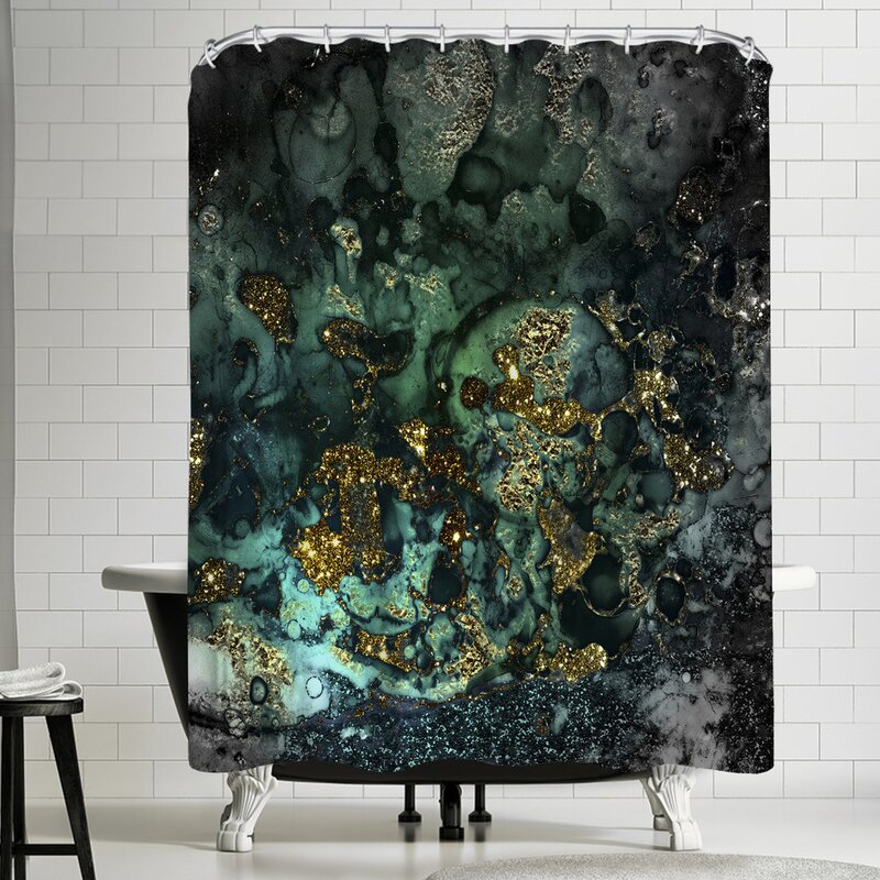 art shower curtains fabric