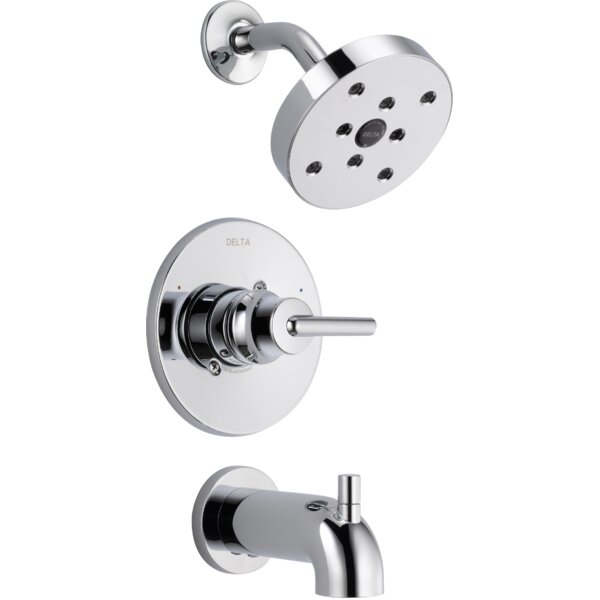 Trinsic® Thermostatic Tub and Shower Faucet with Trim and H2okinetic Technology by Delta