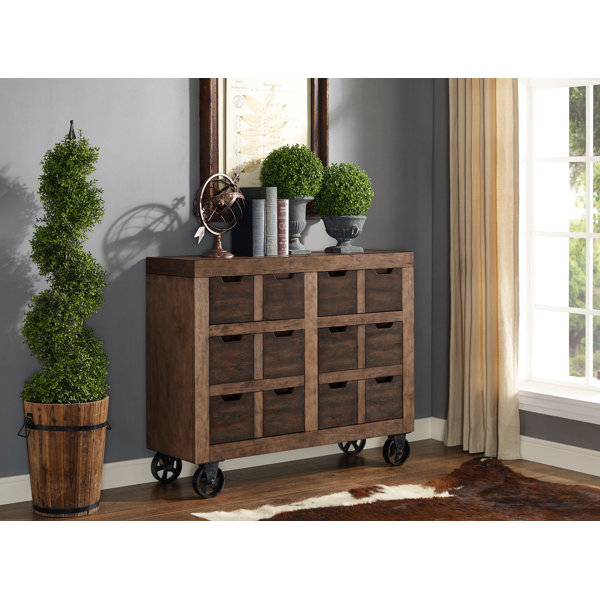 Gracie Oaks Auburn Accent Cabinet Fully Assembled Brown Wayfair