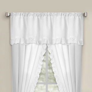 Curtain Rod For Valance Wayfair Eyelet Rod Pocket Curtain Valance