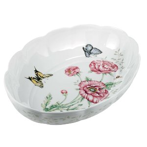 Butterfly Meadow Oval Baker