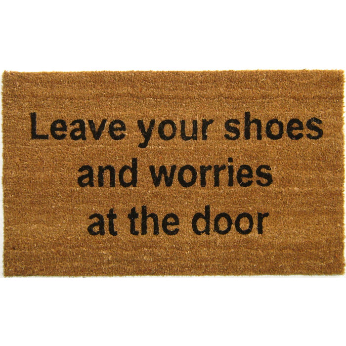 Friederike Leave Your Shoes And Worries At The Door Door Mat