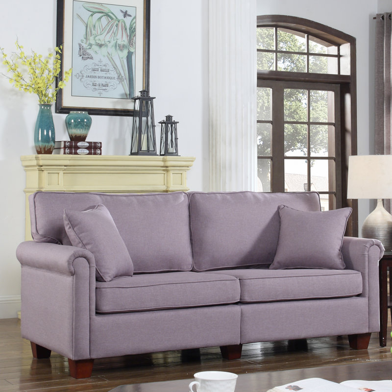 Madison Home USA Classic Living Room Linen Fabric Sofa & Reviews Wayfair