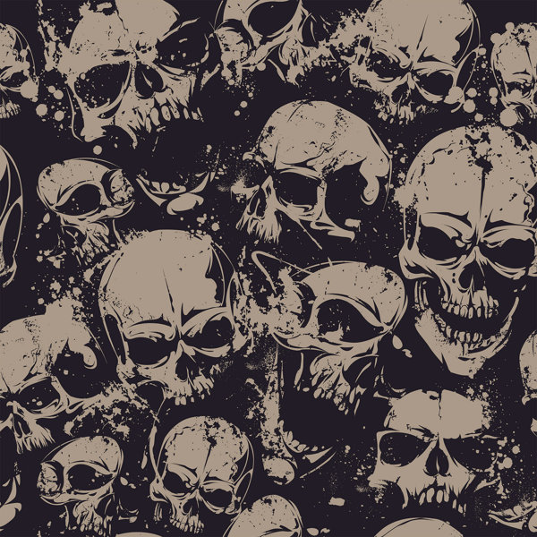 Red Barrel Studio Kersten Skulls Teens Removable Peel And Stick Wallpaper Panel Wayfair