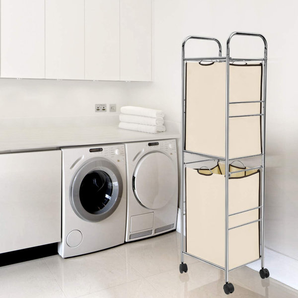Rebrilliant Laundry Sorter Hamper Cart Wayfair Rebrilliant Laundry Sorter Hamper Cart