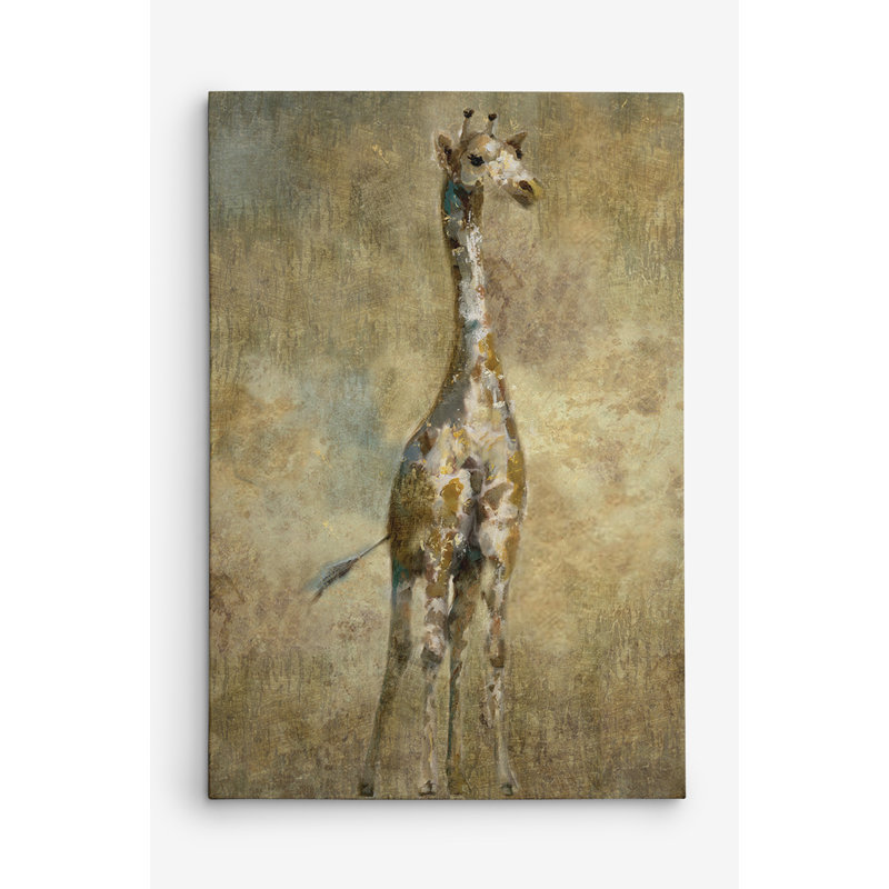Bloomsbury Market Summer Safari Giraffe Oil Painting Print On
