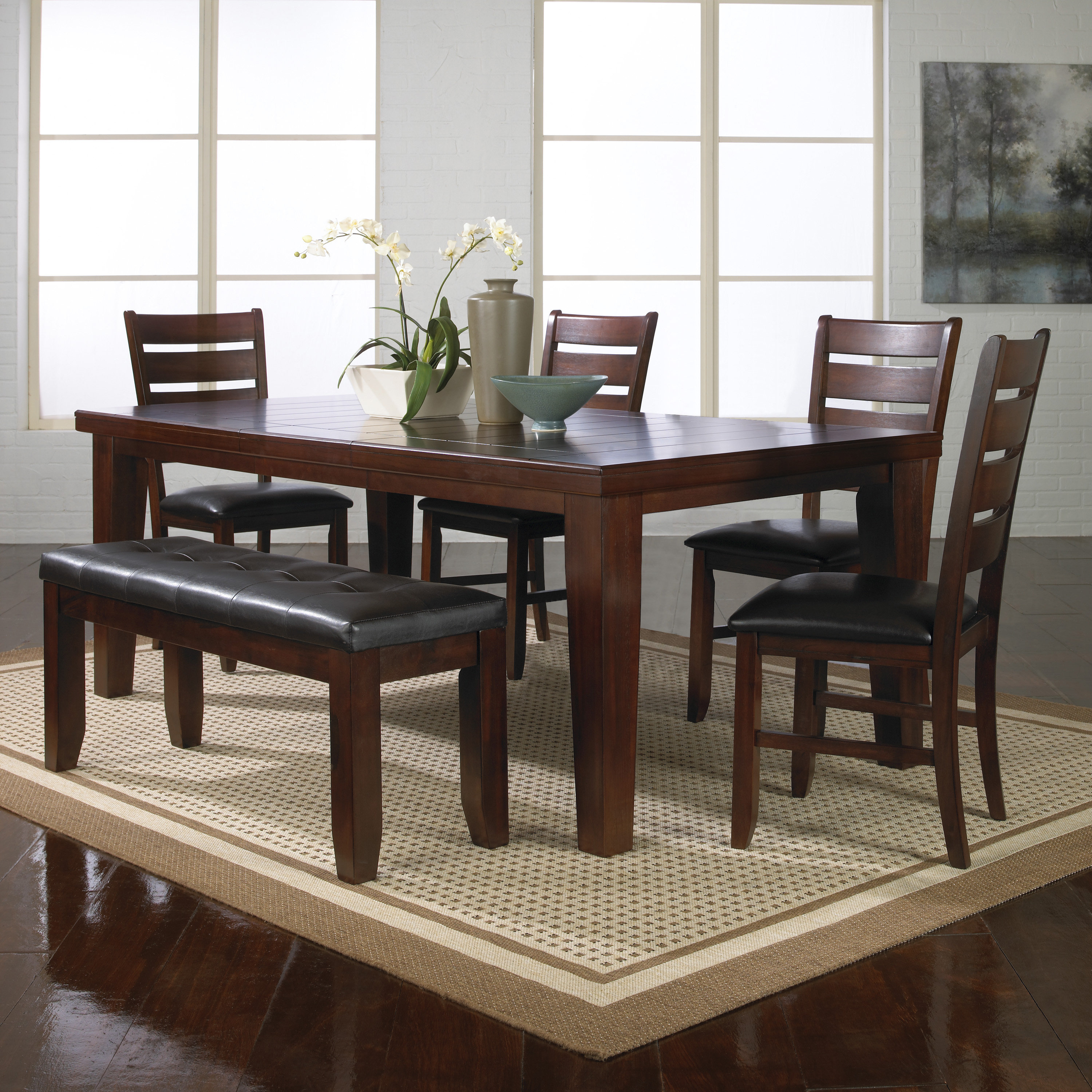 Stephentown 4 Piece Solid Wood Dining Set Stephentown 4 Piece Solid Wood Dining Set