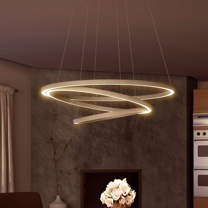 Wade Logan Chifdale Trio 3-Light LED Geometric Chandelier & Reviews ... Wade Logan Chifdale Trio 3-Light LED Geometric Chandelier & Reviews ...