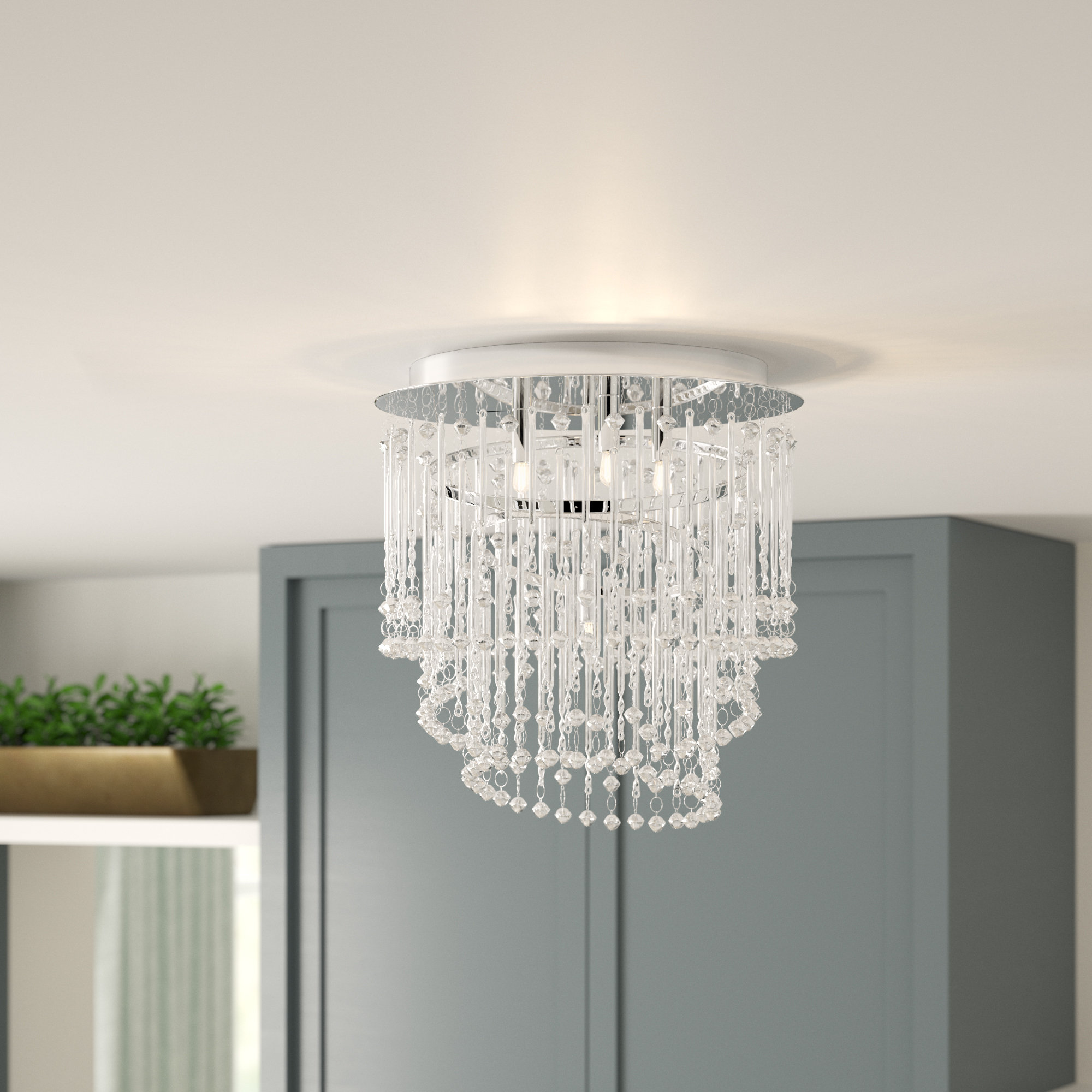 Willa Arlo Interiors 4 Light Flush Mount Reviews Wayfair Co Uk