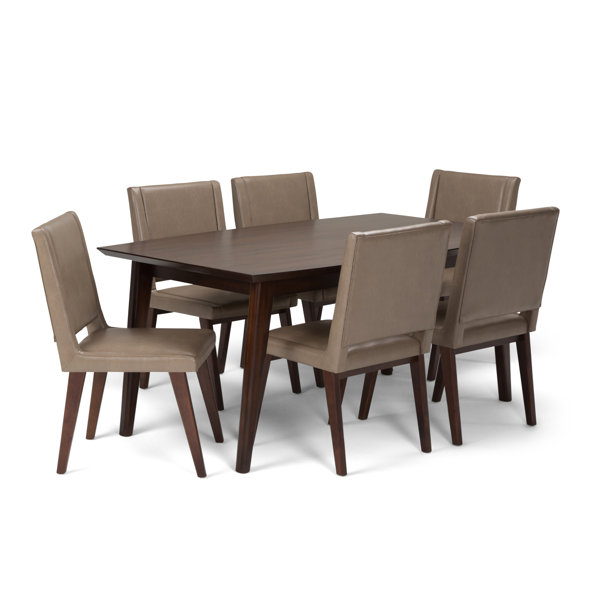 Halvorson Mid Century 7 Piece Dining Set By George Oliver Today Sale Only
