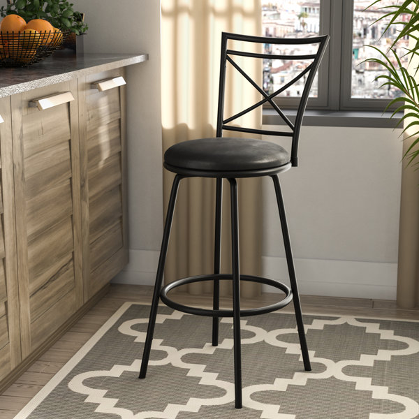 Adrienne Adjustable Height Swivel Bar Stool by Win