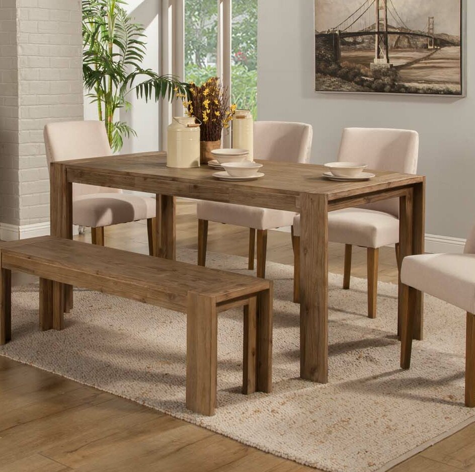 Finnigan Solid Wood Dining Table Reviews Joss Main