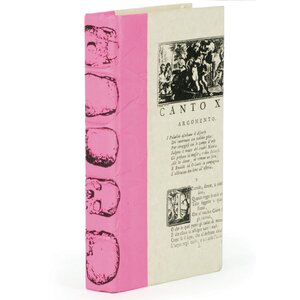 Pink/Cream Skull Decorative Book