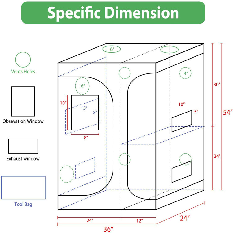 Kingso 2 In 1 Grow Tent 3x2 Plant Growing Tents Indoor Grow Tent Mylar Reflective 600d Canvas Indoor Hydroponic Growing System With Removable Floor Tray And Observation Window 36 X24 X53 Wayfair Kingso 2 In 1 Grow Tent 3x2 Plant Growing Tents Indoor Grow Tent Mylar Reflective 600d Canvas Indoor Hydroponic Growing System With Removable Floor Tray And Observation Window 36 X24 X53 Wayfair