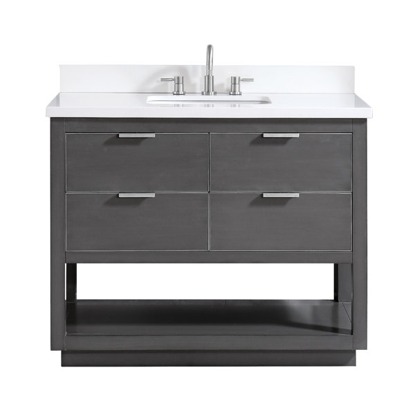 Fincher 42 Single Bathroom Vanity Set by Everly Quinn