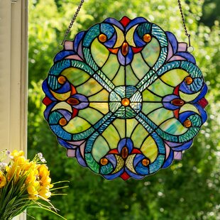 Floral circle windowwall hanging