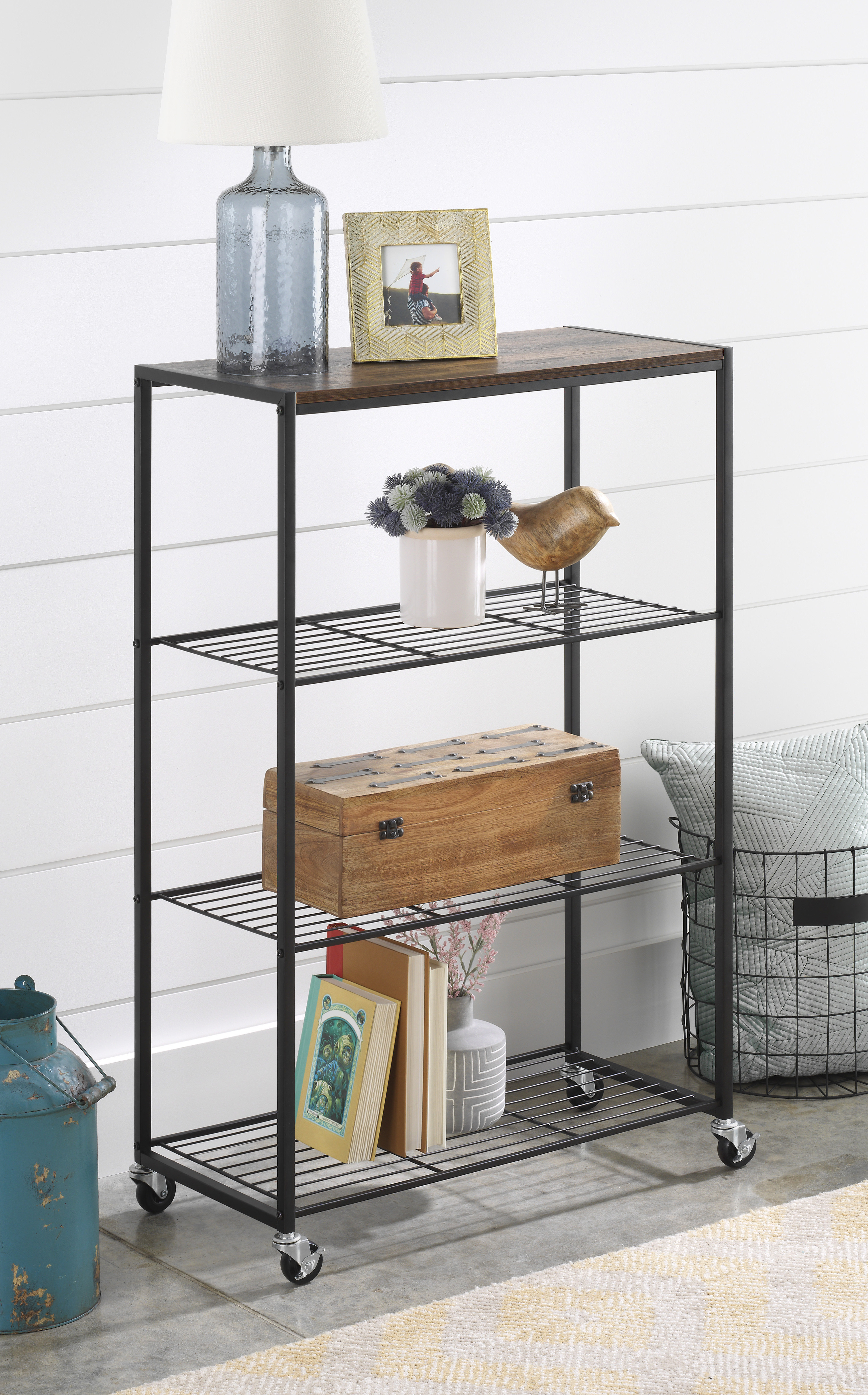 room 2 room 2 tier fabric storage shelf instructions on 17 Stories Batton 39 13 H X 26 5 W X 13 D Rolling Storage Shelves Reviews Wayfair