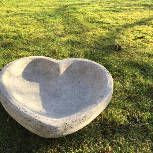 Heart Birdbath Dakota Fields
