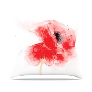 Poppy by Louise Floral Throw Pillow