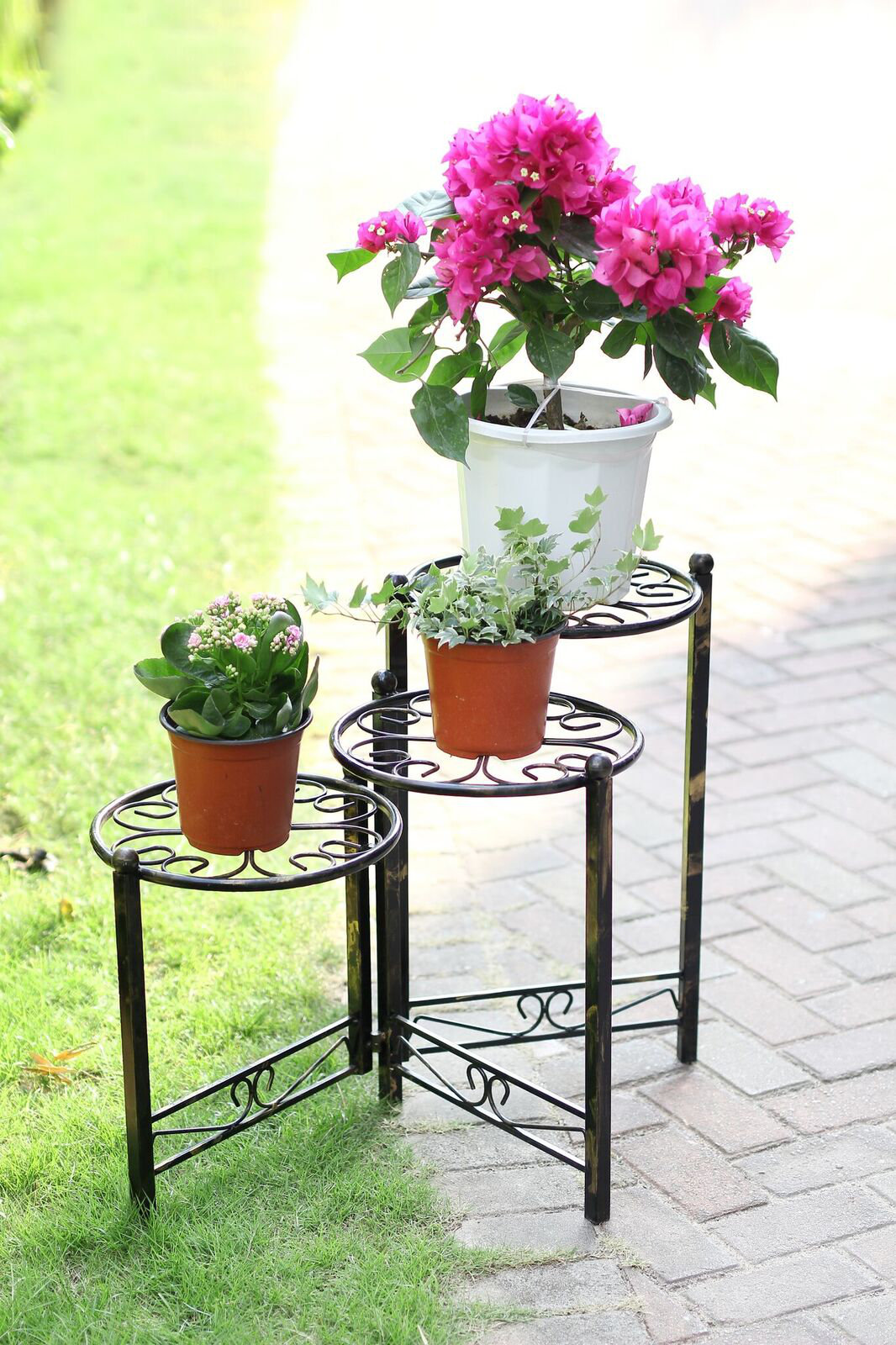 Ore Furniture 3 Tier Heart Clover Round Plant Stand Reviews Ore Furniture 3 Tier Heart Clover Round