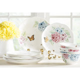 side plate /& bowl, Butterfly dinner plates set Fine bone china dinner plate