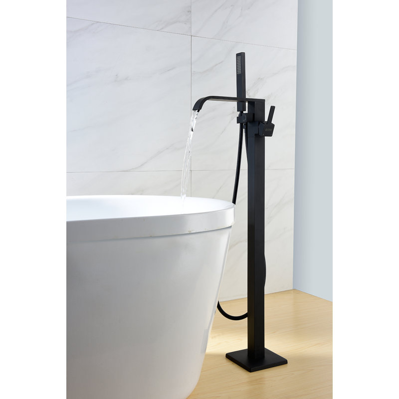 Eisen Home Sevenfalls Single Handle Floor Mounted Freestanding Tub