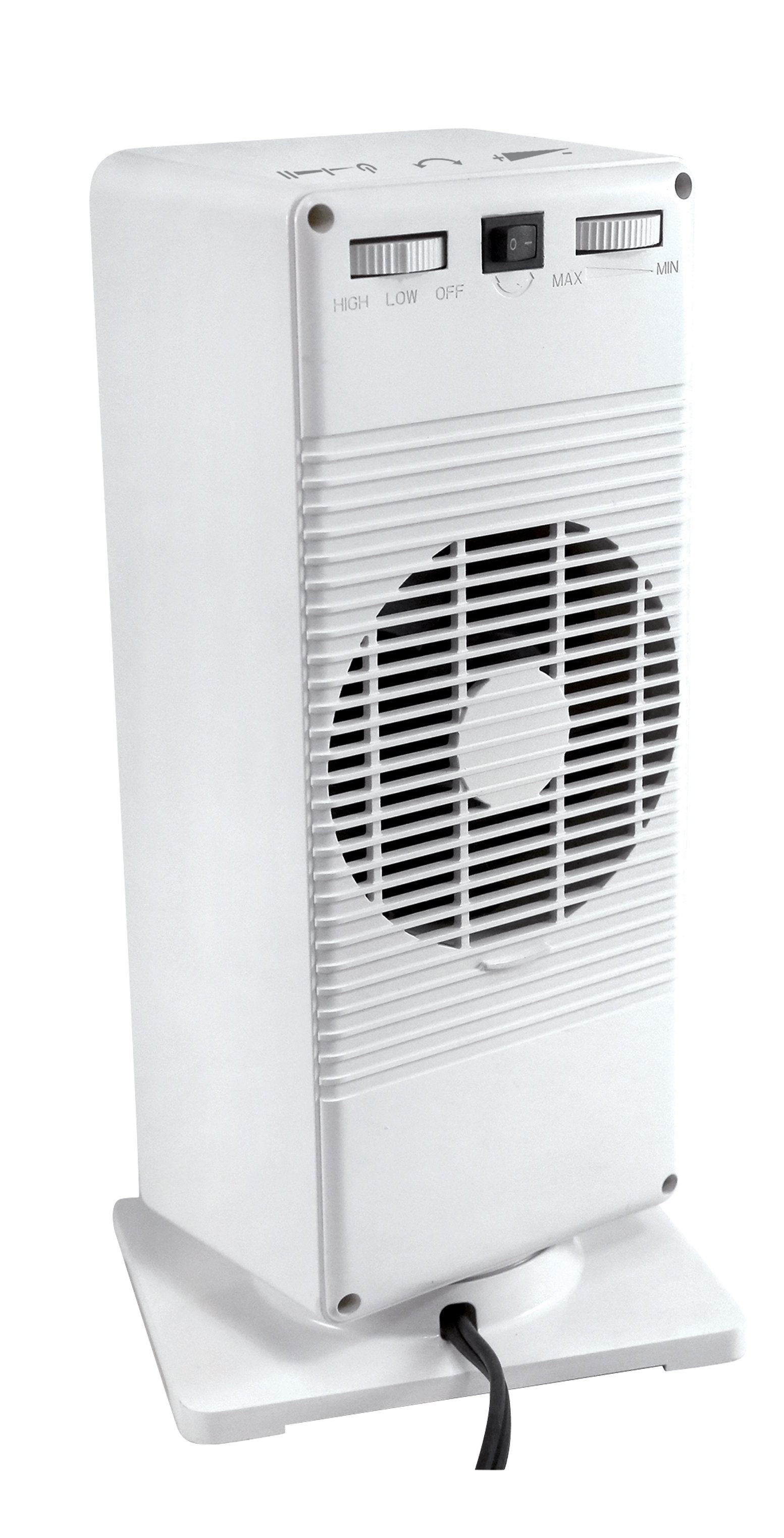 Comfort Zone Oscillating 1500 Watt Electric Fan Tower Heater