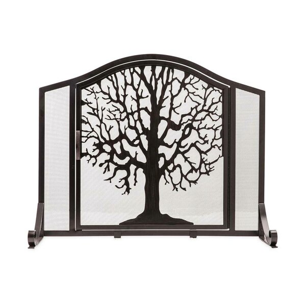 Tree Of Life Single Panel Iron Fireplace Screen By Plow & Hearth