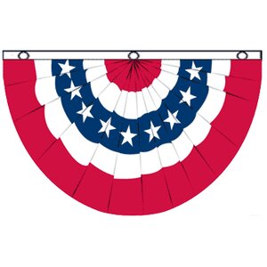 USA Bunting Pleated Flag