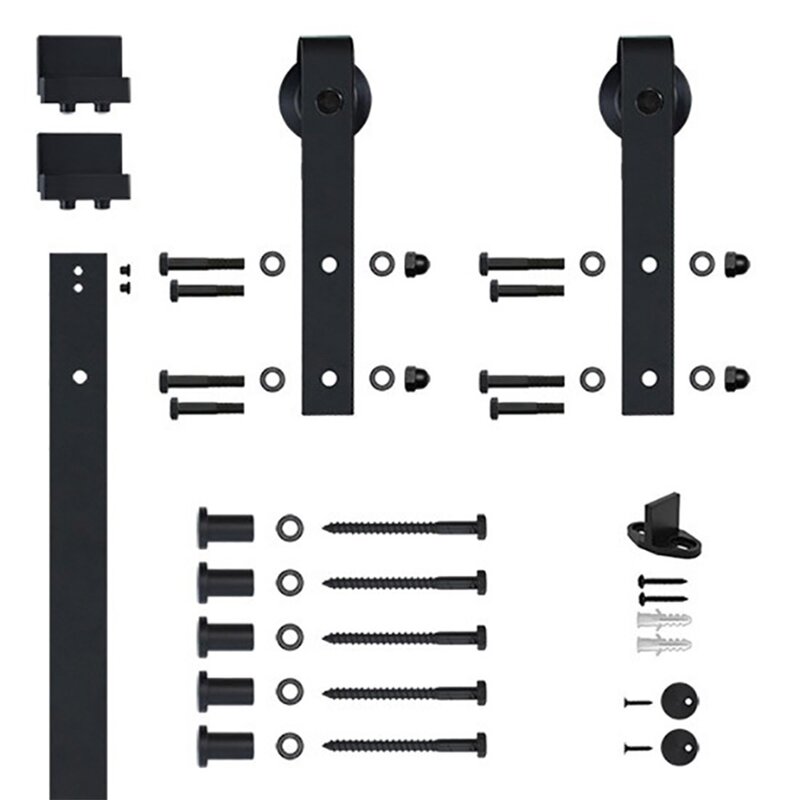 Custom Service Hardware Standard Single Barn Door Hardware Kit