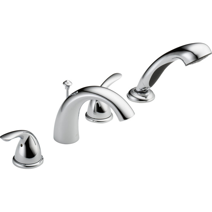 T4705 Ss Delta Other Core Roman Two Handle Deck Mount Tub Filler