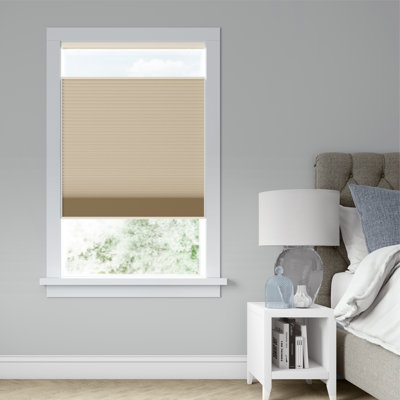 LEVOLOR Custom Cordless Light Filtering Cellular Shade Designer Colors in Mink LEVOLOR Width 2425W Length 64L