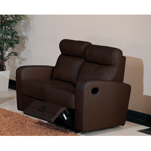 Leather Reclining Loveseat