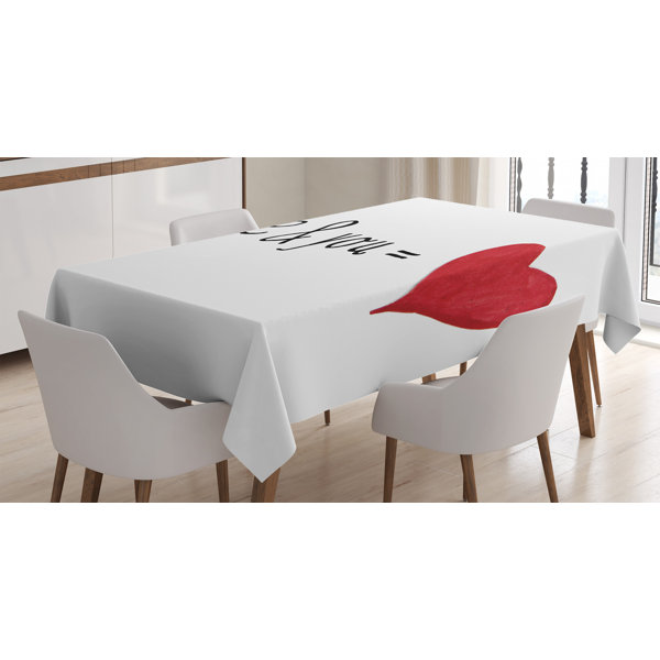 East Urban Home Ambesonne Love Tablecloth Me And You Equal To Us