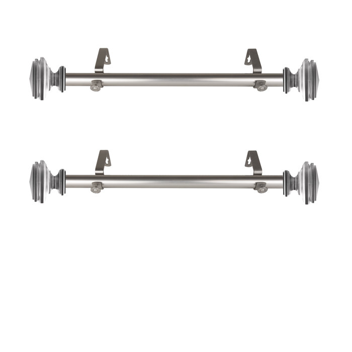 Charlton Home Jeffry Bedpost Curtain Rod Set Wayfair