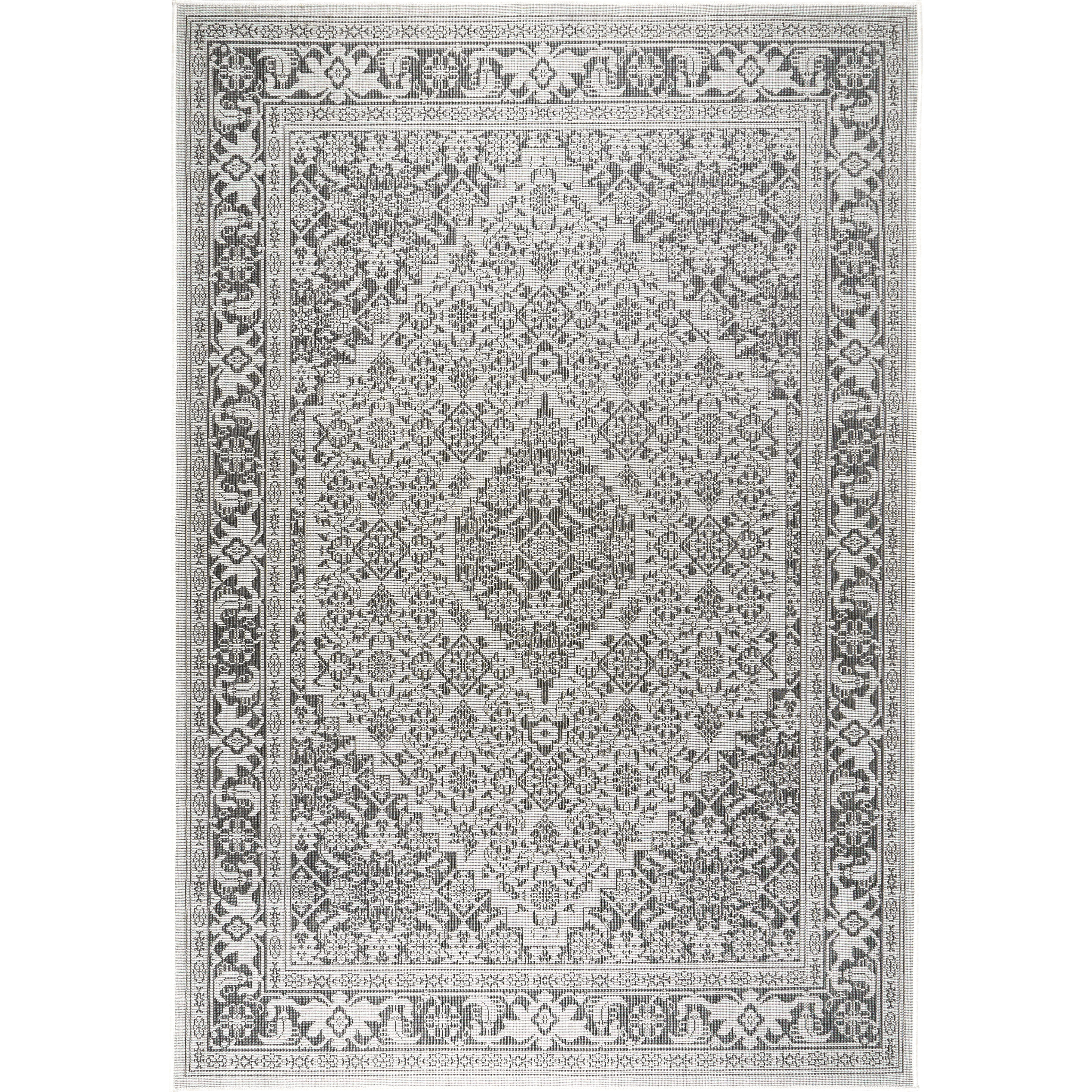 Nicole Miller Persian Gray Black Indoor Outdoor Area Rug Reviews Gray Black Indoor Outdoor Area Rug